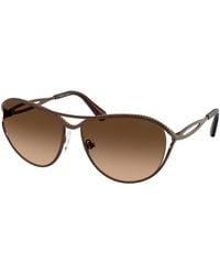 Swarovski - Sk7028 400274 Sunglasses Metal Pilot Normal Shaded - Lyst