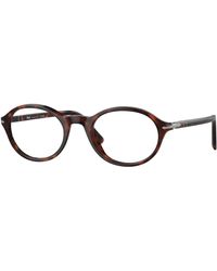 Persol - Po3351V 24 Optical Frames Acetate Transparent Round Normal - Lyst