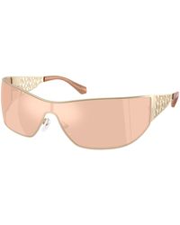 Michael Kors - Mk1180 Melbourne 189387 Sunglasses Metal Squared Normal Mirrored - Lyst
