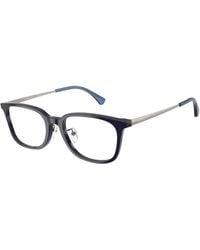 Emporio Armani - Ea3296D 5358 Optical Frames Acetate Transparent Geometric Normal - Lyst