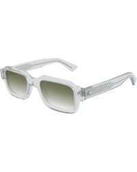 Bottega Veneta - Bv1442S 001 Sunglasses Acetate Squared - Lyst
