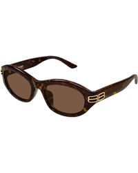 Balenciaga - Bb0434Sk 002 Sunglasses Acetate Round - Lyst