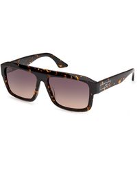 Gcds - Gd0075 52B Sunglasses Acetate Smoke Squared Normal - Lyst