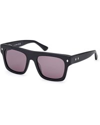 Web - We0354 02A Sunglasses Acetate Smoke Squared Normal - Lyst