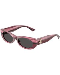 Jimmy Choo - Jc5038Bu 506487 Sunglasses Acetate Round Normal - Lyst