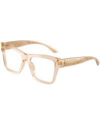 Dolce & Gabbana - Dg3411 3432 Optical Frames Acetate Transparent Squared Normal - Lyst