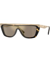 Burberry - Be3174 13595A Sunglasses Metal Squared Mirror - Lyst