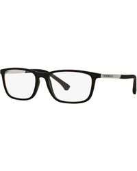 Emporio Armani - Ea3069 5063 Optical Frames Injected Transparent Squared Normal - Lyst