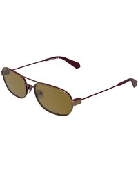 Calvin Klein - Ckj26202S 705 Sunglasses Metal Round Normal - Lyst