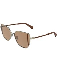 Calvin Klein - Ckj25209S 718 Sunglasses Metal Butterfly Normal - Lyst