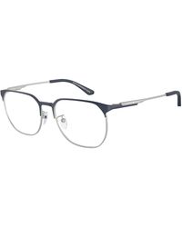 Emporio Armani - Ea1158D 3018 Optical Frames Metal Transparent Pantos Normal - Lyst