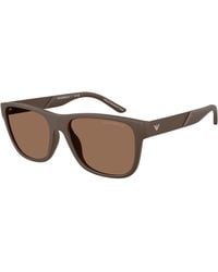 Emporio Armani - Ea4243 624373 Sunglasses Injected Squared Normal - Lyst