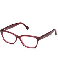 Max Mara - Mm5237 069 Optical Frames Acetate Squared Normal - Lyst