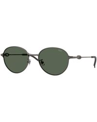 DIESEL - Dl1012D 100971 Sunglasses Metal Round Normal - Lyst