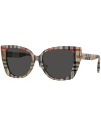 Burberry - Be4393 Meryl 377887 Sunglasses Acetate Cat Eye Normal - Lyst