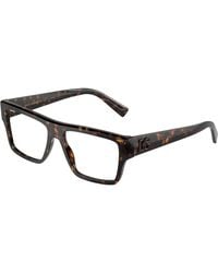 Dolce & Gabbana - Dg3382 502 Optical Frames Acetate Transparent Squared Normal - Lyst