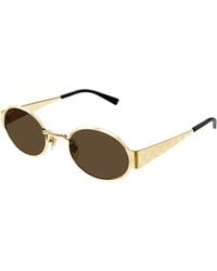 Gucci - Gg1854S 005 Sunglasses Metal Round - Lyst