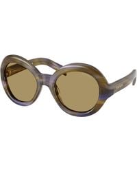 Prada - Pr D08Su 23G70G Sunglasses Acetate Round Normal - Lyst