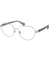 Ralph Lauren - Ra6064 9001 Optical Frames Metal Transparent Geometric Normal - Lyst