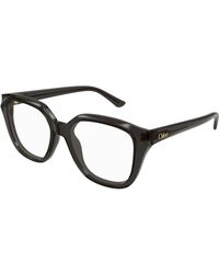 Chloé - Ch0293O 005 Optical Frames Acetate Transparent Squared - Lyst