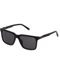 Fila - Sfi891 700 Sunglasses Acetate Smoke Squared Normal - Lyst