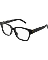 Saint Laurent - Sl M150/F 001 Optical Frames Acetate Transparent Squared - Lyst