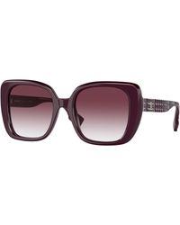 Burberry - Be4371 39798H Sunglasses Plastic Squared Shaded - Lyst
