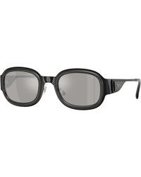 DIESEL - Dl1020 10026G Sunglasses Metal Squared Normal - Lyst