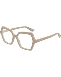 McQueen - Am0537O 003 Optical Frames Acetate Transparent Geometric - Lyst