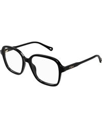 Chloé - Ch0317Oa 001 Optical Frames Acetate Transparent Squared - Lyst