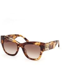 Guess - Gm00048 53F Sunglasses Acetate Squared Normal - Lyst