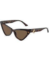 Jimmy Choo - Jc5008 500273 Sunglasses Acetate Cat Eye Normal - Lyst