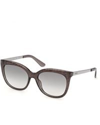 Guess - Gu00354 57P Sunglasses Injected Cat Eye Normal - Lyst