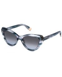 Furla - Sfu977V 0P93 Sunglasses Acetate Smoke Cat Eye Normal Nuanced - Lyst