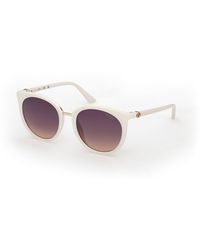Guess - Gu00282 21Z Sunglasses Injected Round Normal - Lyst