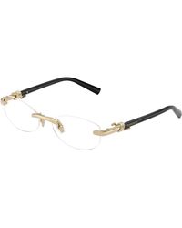 Tiffany & Co. - Tf1178 6021 Optical Frames Metal Transparent Round Normal - Lyst