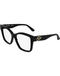 KARL LAGERFELD - Kl6215 001 Optical Frames Acetate Squared Normal - Lyst