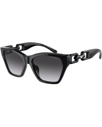 Emporio Armani - Ea4203U 50178G Sunglasses Acetate Cat Eye Normal Shaded - Lyst