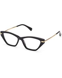 Max Mara - Mm5176 001 Optical Frames Acetate Round Normal - Lyst