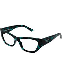 Balenciaga - Bb0372O 003 Optical Frames Acetate Transparent Cat Eye - Lyst