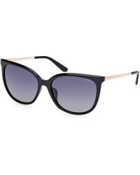 Guess - Gu00150-H 01D Sunglasses Injected Smoke Squared Polarized - Lyst