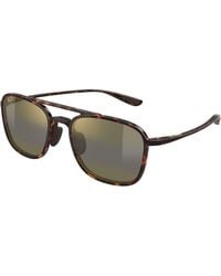 Maui Jim - Mj0447S 005 Occhiali Da Sole Iniettato Bronzo Squadrata - Lyst