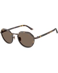 Giorgio Armani - Ar6181 640573 Sunglasses Metal Round Normal - Lyst