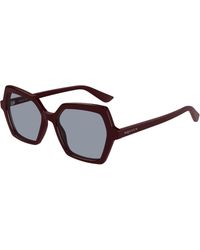 McQueen - Am0537S 004 Sunglasses Acetate Light Geometric - Lyst