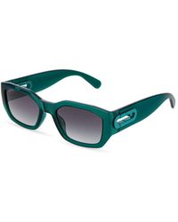 Furla - Sfub07 0J80 Sunglasses Injected Smoke Geometric Normal Nuanced - Lyst