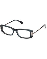 Max Mara - Mm5224 001 Optical Frames Acetate Squared Normal - Lyst