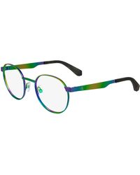 Calvin Klein - Ckj24205 971 Optical Frames Metal Round Normal - Lyst
