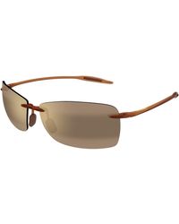 Maui Jim - Mj0423S 002 Sunglasses Injected Bronze Squared - Lyst
