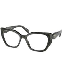 Prada - Pr 18Wv 19D1O1 Optical Frames Acetate Transparent Geometric Normal - Lyst