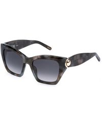 Furla - Sfu979 03Ka Sunglasses Acetate Smoke Squared Normal Nuanced - Lyst